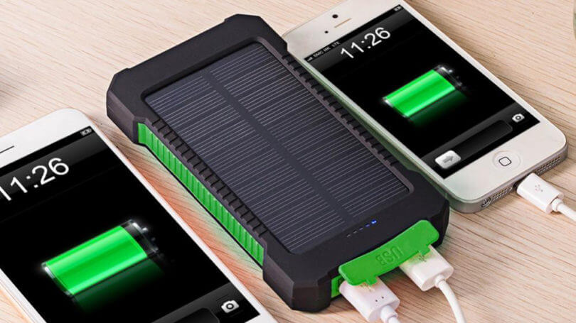 Solar power bank for iPhone