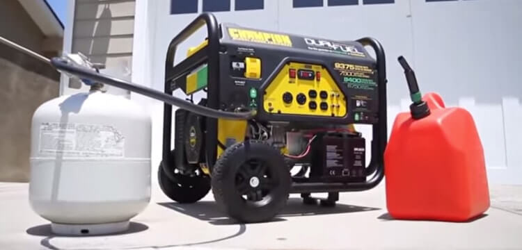Maintenance of dual fuel generator