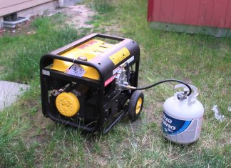 Propane generator with gallon
